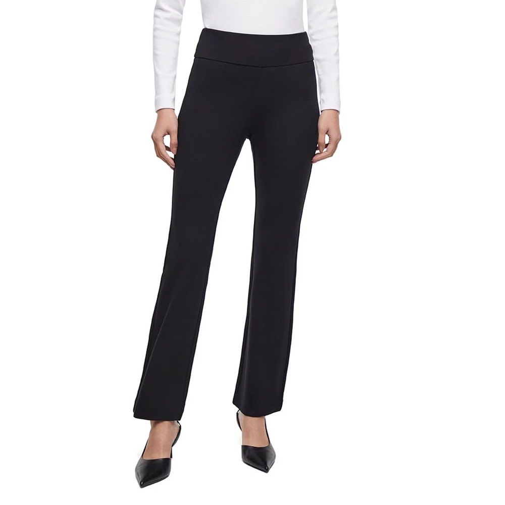 Express Womens Bootcut Ponte Pant Size M Black Pull On Stretch 760563564707